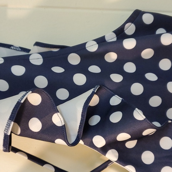 Venus Polka Dot High Low Dress 2X - Picture 4 of 9